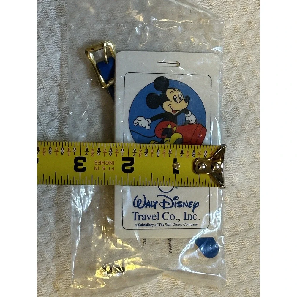 Walt Disney Travel Company - Mickey Mouse - Luggage Suitcase Bag ID Tag - Plane